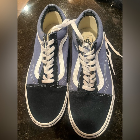 Vans Men's Black and Navy Sneakers - Picture 2 of 4
